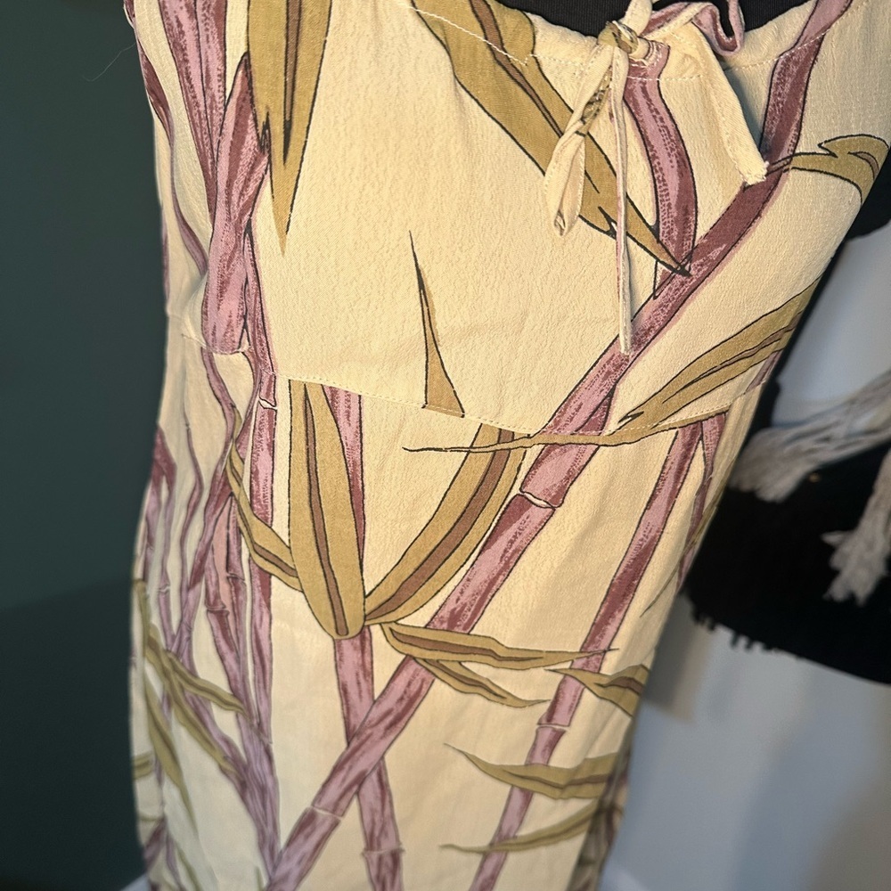 Prianka’s Collection Bamboo Print Sundress NWT Size M Lightweight Rayon - Picture 4 of 4